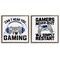 Stupell Industries Gamer Culture Phrases 2pc Floating Frame Set, design by Kim Allen